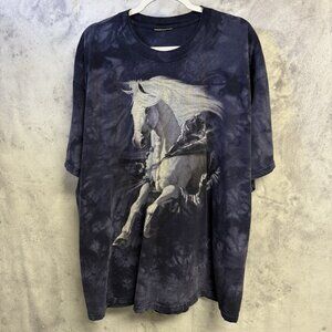 Vintage The Mountain Horse T Shirt Size XXL 25.5x29.5 Tie Dye Y2K